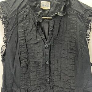 Converse Ruffle Blouse Black Size M